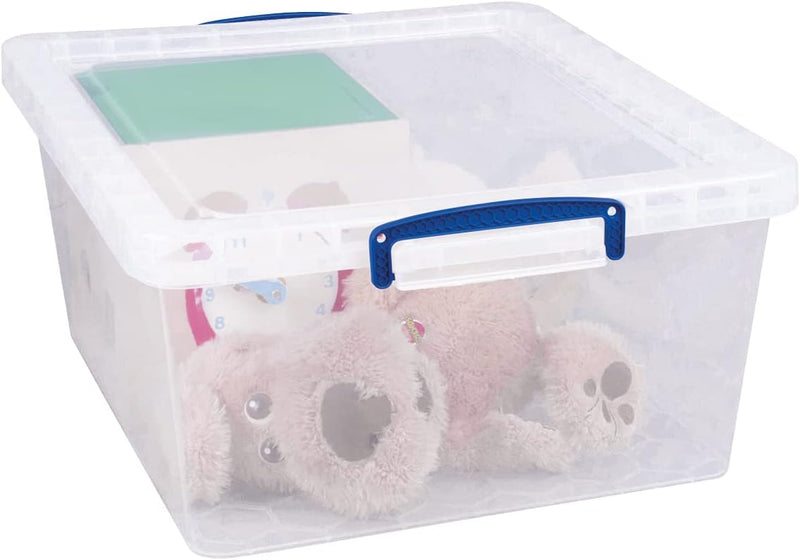 Really Useful Clear Plastic (Nestable) Storage Box 17.5 Litre