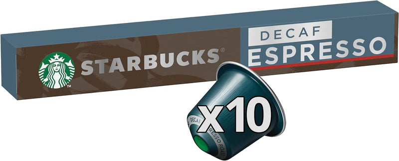Nespresso Starbucks Decaf Espresso (Nespresso Compatible Pods) Coffee Capsules 10's