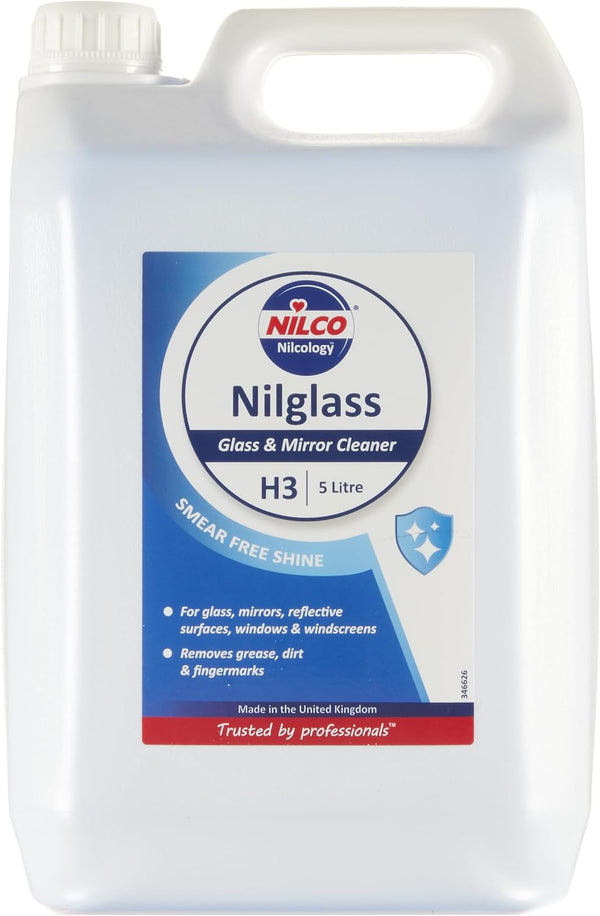 Nilco Nilglass Professional H3 Glass & Mirror Cleaner 5L
