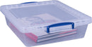 Really Useful Clear Plastic (Nestable) Storage Box 10.5 Litre