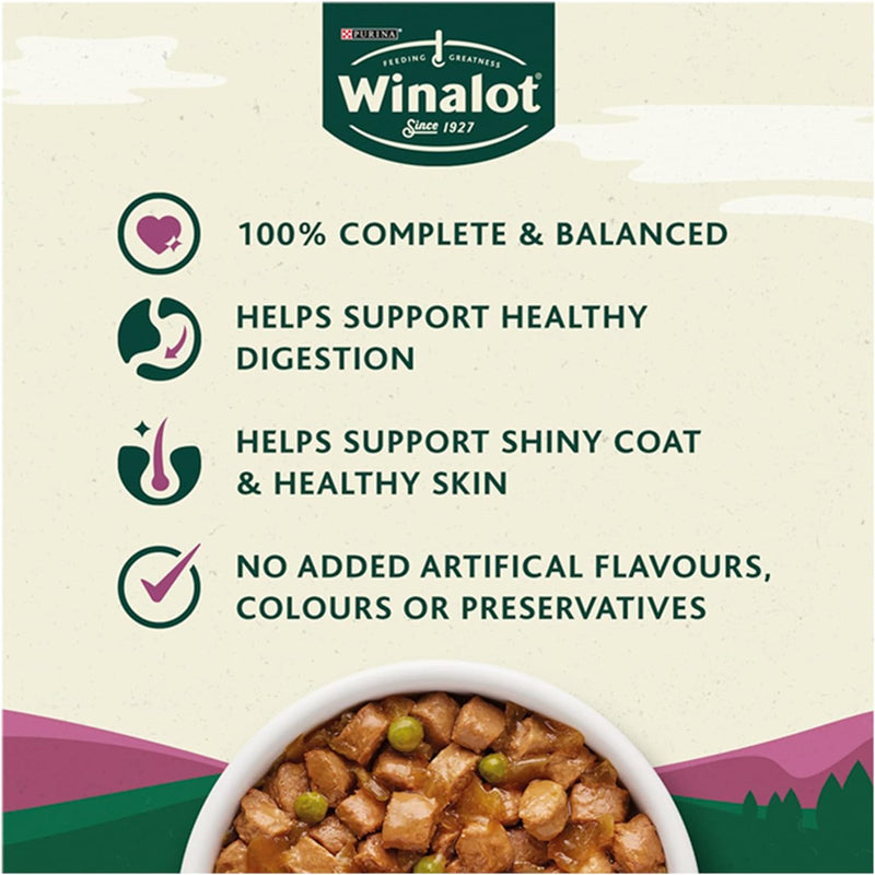 Winalot Perfect Portions Wet Dog Food Meaty Chunks in Gravy 80 x 100g