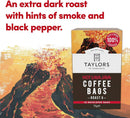 Taylors of Harrogate Hot Lava Java Coffee Bags (10 Enveloped Bags Per Pack x 3 Packs = 30 Coffee Bags)