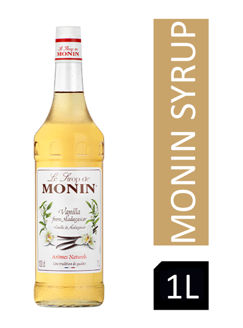 Monin Premium Iced Coffee Concentrate - 1 Liter Bottle, No Artificial Flavors, BPA-Free