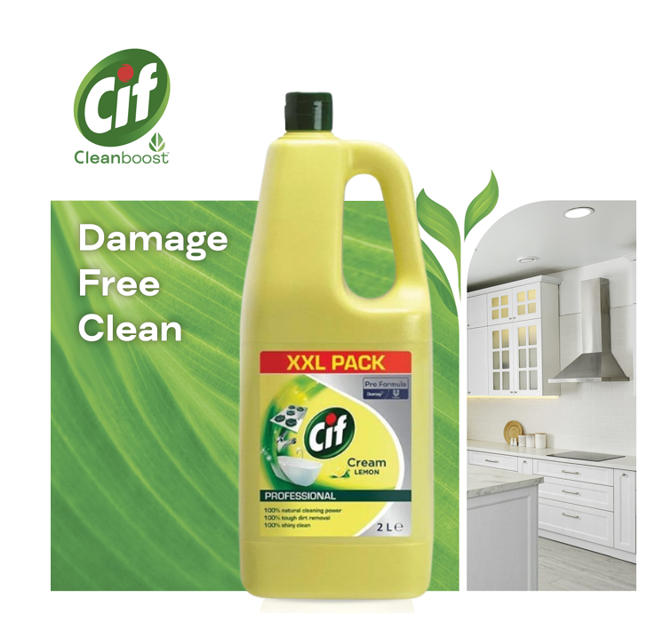 Cif Pro-Formula Cream Cleaner Lemon 2 Litre