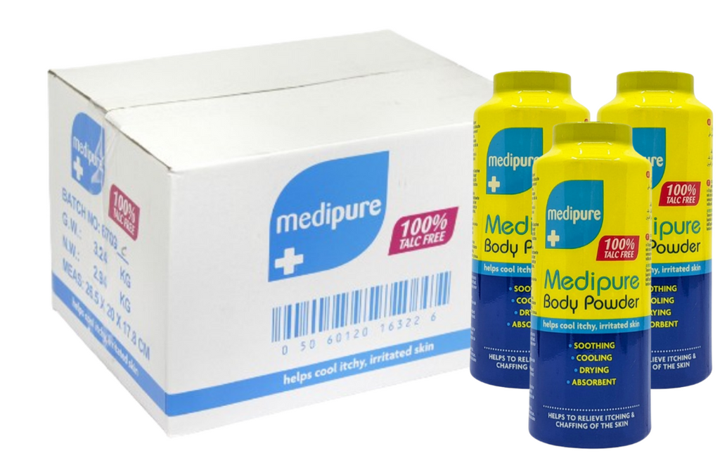 Medipure Medicated Body Powder 100% Talc Free Soothing Treatment 1/3/6 | UK