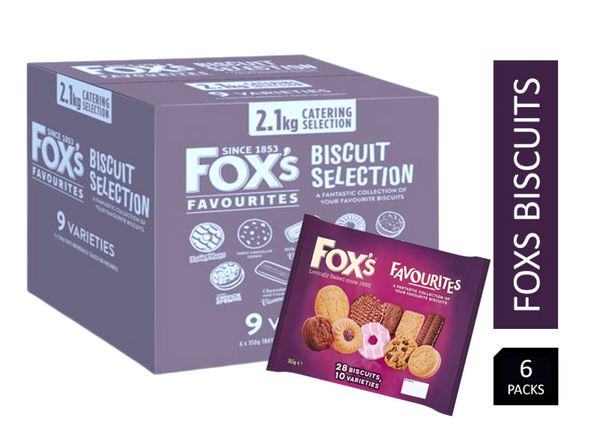 Fox's Favourites Assortment Biscuit Selection Pack 6 x 365g