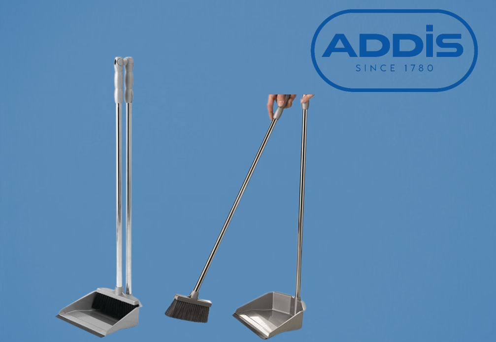 Addis Long Handled Dustpan and Brush Set Metallic 501043 UK BUSINESS SUPPLIES UK Business