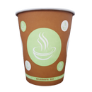 8oz Belgravia Biodegradable & Compostable Single Walled Paper Cups