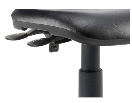 Eclipse Plus III Vinyl Chair Black Adjustable Arms KC0046