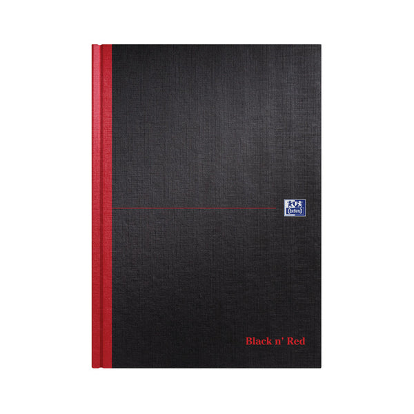 Black n' Red Casebound Hardback Double Cash Book 192 Pages A4 (Pack of 5)
