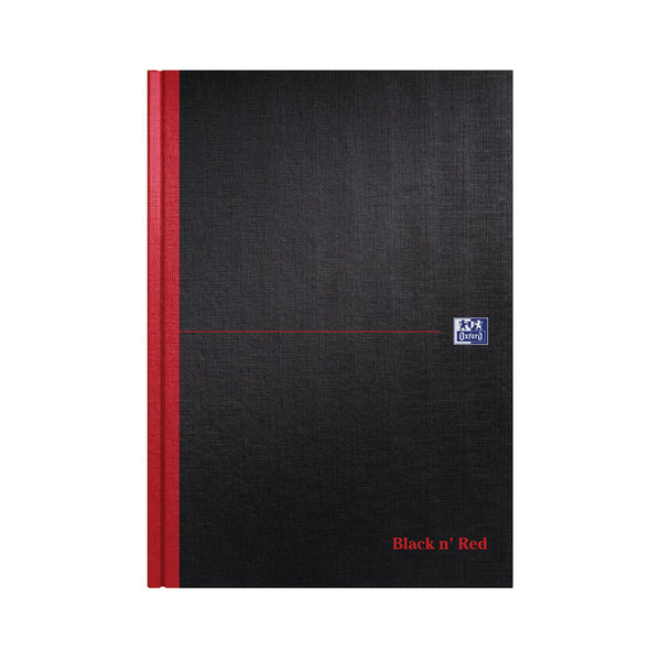 Black n' Red Casebound Hardback Single Cash Book 192 Pages A4 (Pack of 5) 100080537