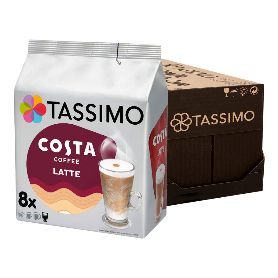 Costa Latte Nescafe Tassimo Tassimo Costa Latte Coffee Capsules