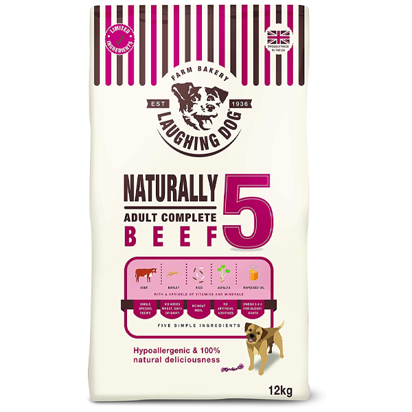 Laughing Dog Naturally 5 Beef Complete 12kg - UK BUSINESS SUPPLIES