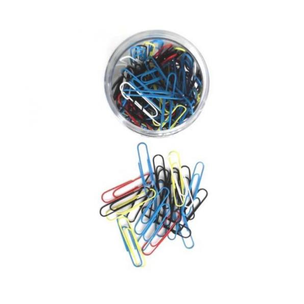 ValueX Paperclip Large Plain 32mm Assorted Colours (Pack 500)