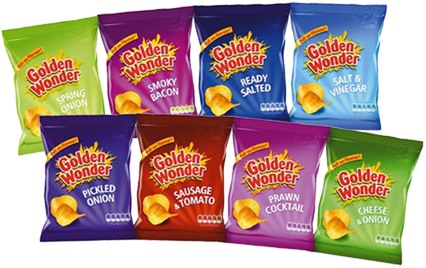 Golden Wonder Crisps Cheese & Onion Pack 32's