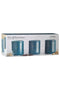 Accents Teal Tea/Coffee/Sugar Canisters 3 Set
