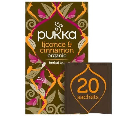 Pukka Tea Licorice &amp; Cinnamon Envelopes 20's