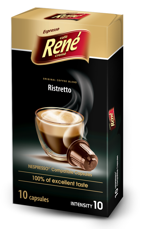 Copy of Cafe Rene Ristretto Nespresso Compatible 10 *PODS ONLY*