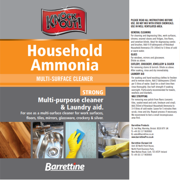 Knock Out Household Ammonia 500ml Multi Purpose