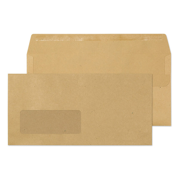 Blake Purely Everyday Wallet Envelope DL Self Seal Window 80gsm Manilla (Pack 1000) - 11884 - UK BUSINESS SUPPLIES