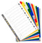 Exacompta Index 1-12 A4 120 Micron Polypropylene Bright Assorted Colours - 1512E - UK BUSINESS SUPPLIES