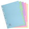 Exacompta Forever Recycled Divider 5 Part A4 170gsm Card Assorted Colours - 1605E - UK BUSINESS SUPPLIES