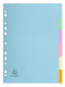 Exacompta Forever Recycled Divider 6 Part A4 170gsm Card Assorted Colours - 1606E - UK BUSINESS SUPPLIES