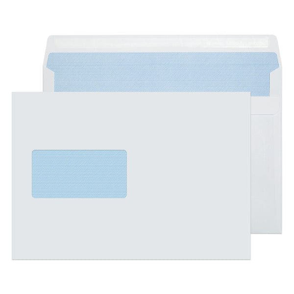 Blake Purely Everyday Wallet Envelope C5 Self Seal Window 90gsm White (Pack 500) - 1708 - UK BUSINESS SUPPLIES