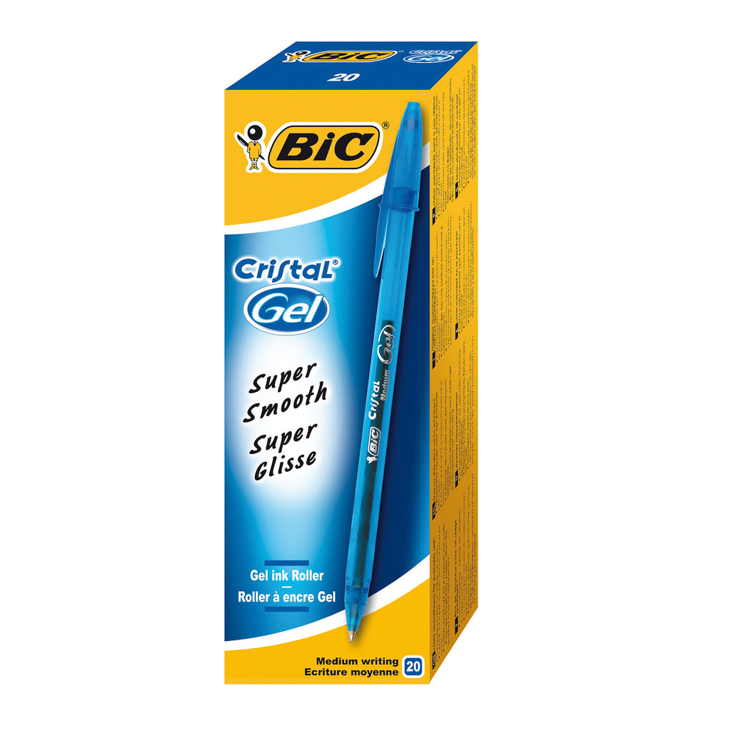 Bic Crystal Exact Fine Point Pens (0.7 mm) - Blue, Box of 20