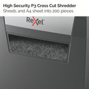 Rexel Momentum X308 Cross Cut Shredder 15 Litre 8 Sheet Black 2104570 - UK BUSINESS SUPPLIES