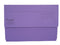 Exacompta Forever Document Wallet Manilla Foolscap Half Flap 290gsm Purple (Pack 25) - 211/5005Z - UK BUSINESS SUPPLIES