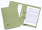 Guildhall Spring Pocket Transfer File Manilla Foolscap 420gsm Green (Pack 25) - 211/6002Z - UK BUSINESS SUPPLIES
