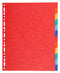 Exacompta Forever Recycled Divider 12 Part A4 Extra Wide 220gsm Card Vivid Assorted Colours - 2112E - UK BUSINESS SUPPLIES