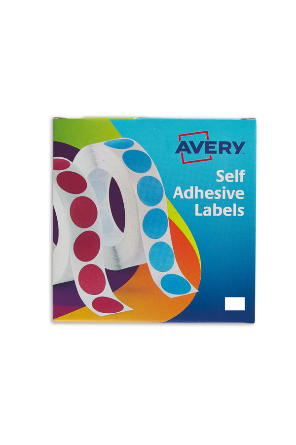 Avery Labels in Dispenser Rectangular 12x18mm White (Pack 2000 Labels) 24-415 - UK BUSINESS SUPPLIES