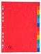 Exacompta Index Jan-Dec A4 225gsm Pressboard Assorted Colours - 3109Z - UK BUSINESS SUPPLIES