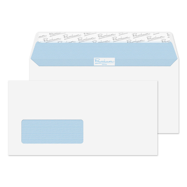 Blake Premium Office Wallet Envelope DL Peel and Seal Window 120gsm Ultra White Wove (Pack 500) - 32216 - UK BUSINESS SUPPLIES