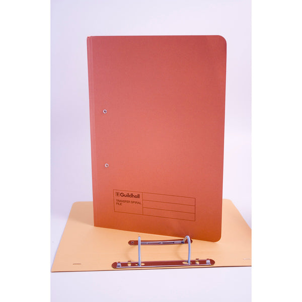 Guildhall Spring Transfer File Manilla Foolscap 315gsm Orange (Pack 50) - 348-ORGZ - UK BUSINESS SUPPLIES