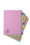 Elba Coloured Card Dividers A4 Euro Punched 20 Part 400007438 - UK BUSINESS SUPPLIES