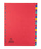 Elba Coloured Pressboard Indices A4 Euro Punched A-Z 400007514 - UK BUSINESS SUPPLIES