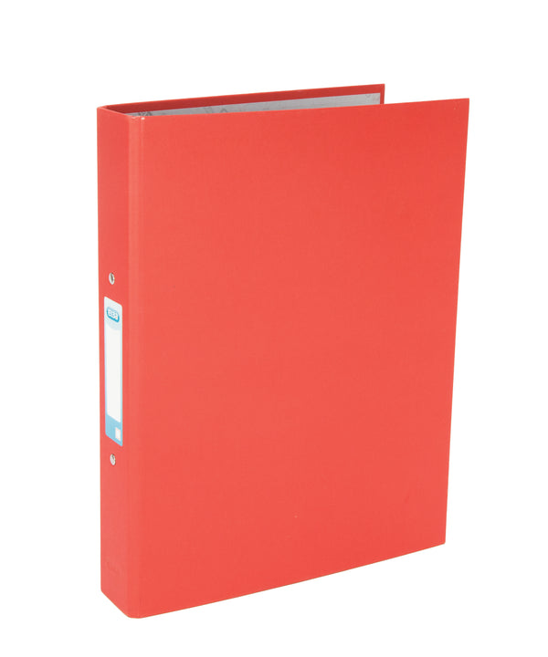 Elba Ring Binder A4+ 25mm Capacity 30mm Spine Paper On Board 2 O-Ring Red (Pack 10) 400033497 - UK BUSINESS SUPPLIES