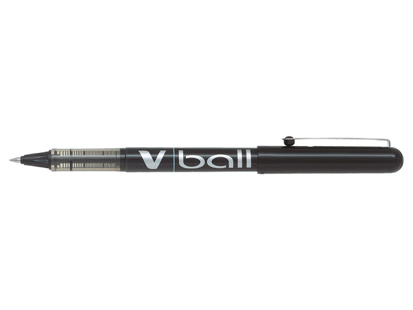 Pilot VBall Liquid Ink Rollerball Pen 0.5mm Tip 0.3mm Line Black (Pack 12) - 4902505085406SA - UK BUSINESS SUPPLIES