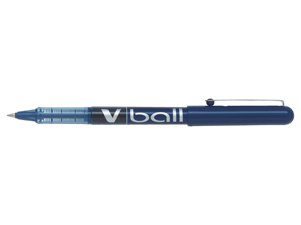 Pilot VBall Liquid Ink Rollerball Pen 0.5mm Tip 0.3mm Line Blue (Pack 12) - 4902505085420SA - UK BUSINESS SUPPLIES