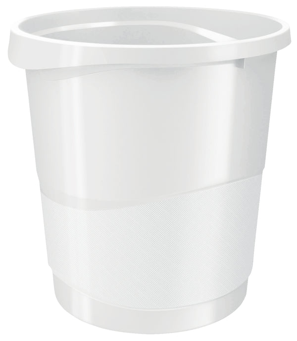 Rexel Choices Waste Bin Plastic Round 14 Litre White 2115620 - UK BUSINESS SUPPLIES