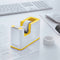 Leitz WOW Tape Dispenser White/Yellow 53641016 - UK BUSINESS SUPPLIES