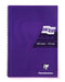 Clairefontaine Europa A4 Wirebound Card Cover Notebook Ruled 180 Pages Purple (Pack 5) - 5803Z - UK BUSINESS SUPPLIES