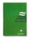 Clairefontaine Europa A5 Wirebound Card Cover Notebook Ruled 180 Pages Green (Pack 5) - 5810Z - UK BUSINESS SUPPLIES