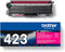 Brother TN-423M Toner Cartridge, Magenta, Single Pack, High Yield, Includes 1 x Toner - UK BUSINESS SUPPLIES