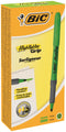 Bic Grip Highlighter Pen Chisel Tip 1.6-3.3mm Line Green (Pack 12) - 811932 - UK BUSINESS SUPPLIES
