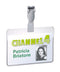 Durable Name Badge with Clip 60x90mm Clear (Pack 25) 814719 - UK BUSINESS SUPPLIES