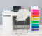Really Useful Boxes 8 x 7 Litre Clear Tower Rainbow Drawers - UK BUSINESS SUPPLIES